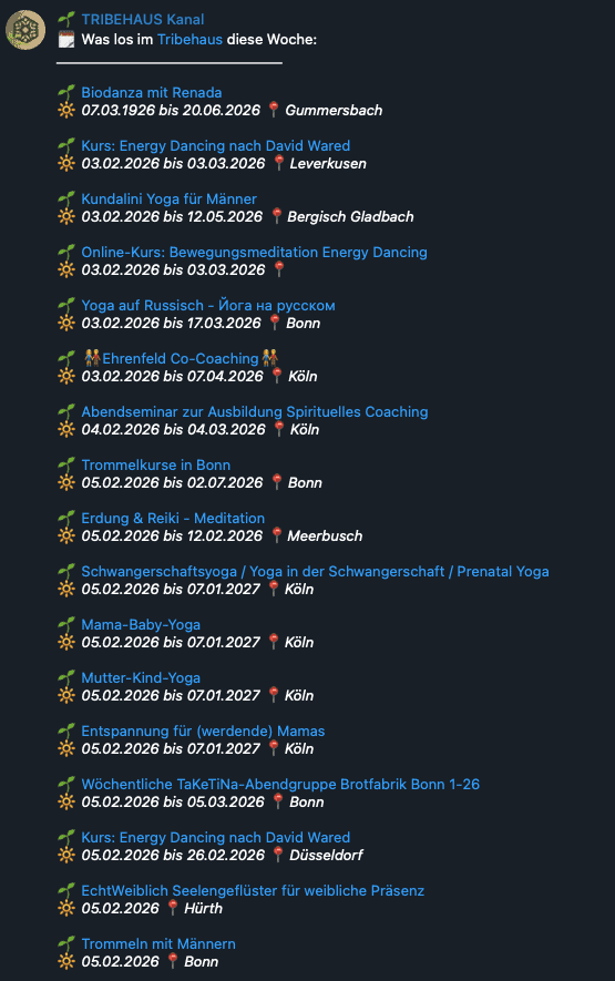 Events auf anderen Kanälen präsentieren Events auf anderen Kanälen präsentieren